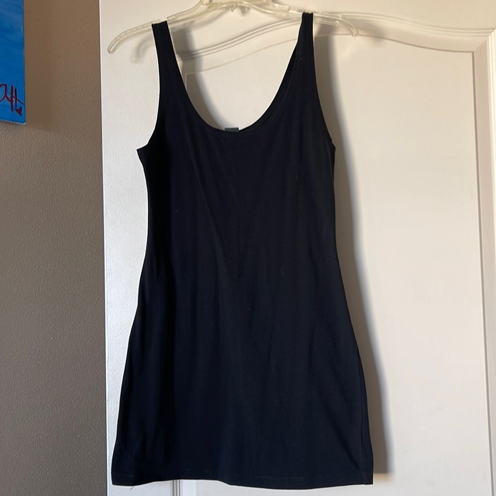 black slip on dress